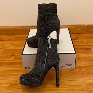Guess Dejah Ankle Heeled Boots.